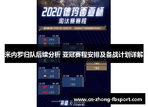 米内罗归队后续分析 亚冠赛程安排及备战计划详解